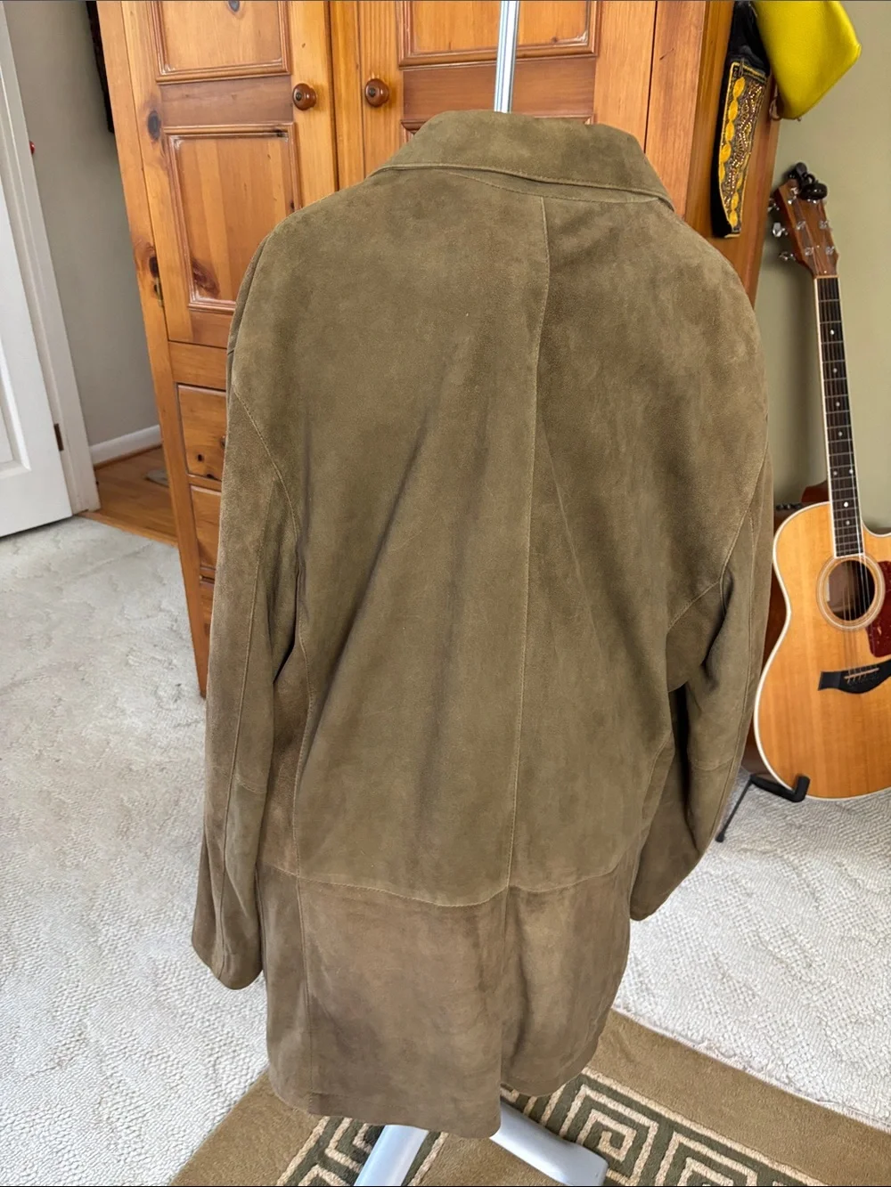Men's Dark Tan Suede Sport Coat - Golden Bear